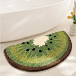 Kiwi Fruit Bath Mats Cute Bathroom Rugs, Particularly Absorbent - Image 2